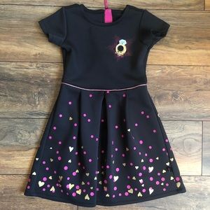 Shopkins Size 6-6X Black Girl Dress